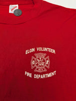 Vintage Elgin Fire Department BBQ pit crew T-Shirt