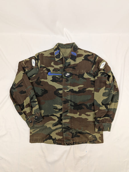 Reworked Nike Air Max 90 camo over shirt