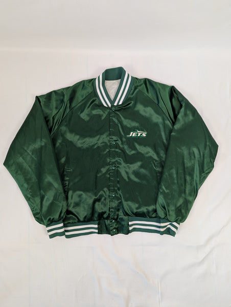 Vintage New York Jets Satin Bomberjacke